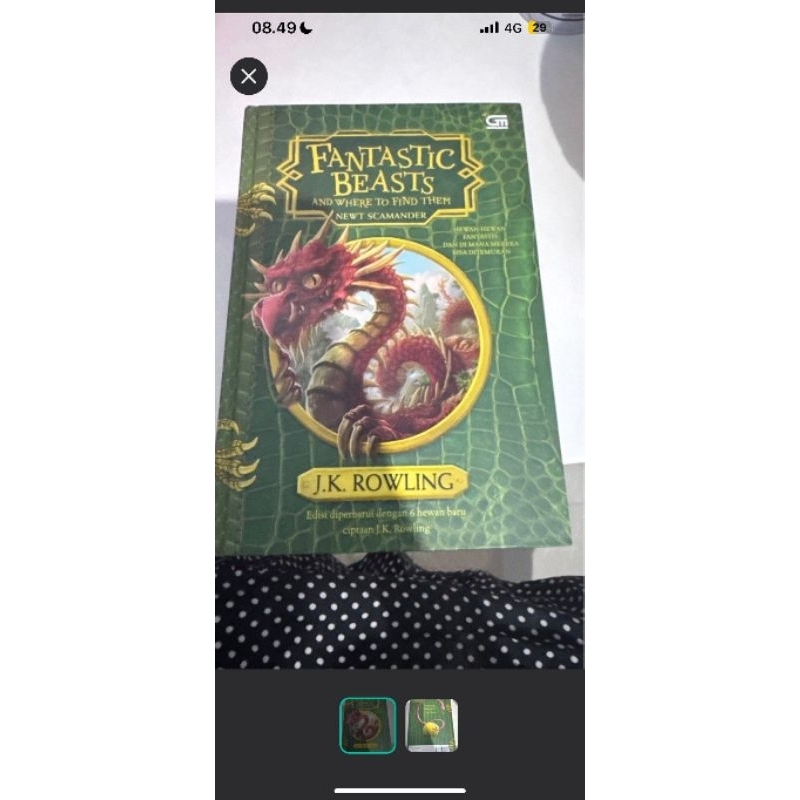 booked preloved fantastic beast by jkr