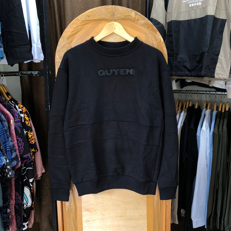 CREWNECK GUTENINC BLACK