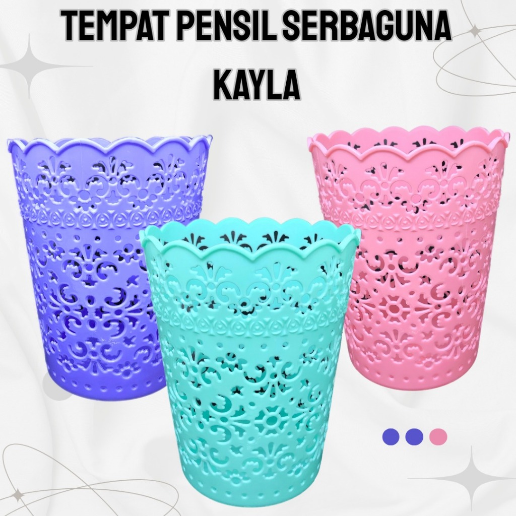 

Tempat Pensil Serbaguna Kayla – Motif Cantik Estetik | Organizer Meja Multifungsi