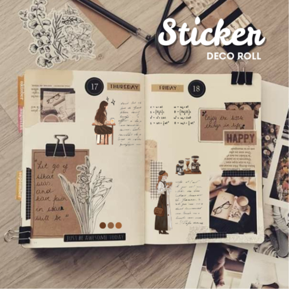

STICKER DECO ROLL - STICKER JOURNAL