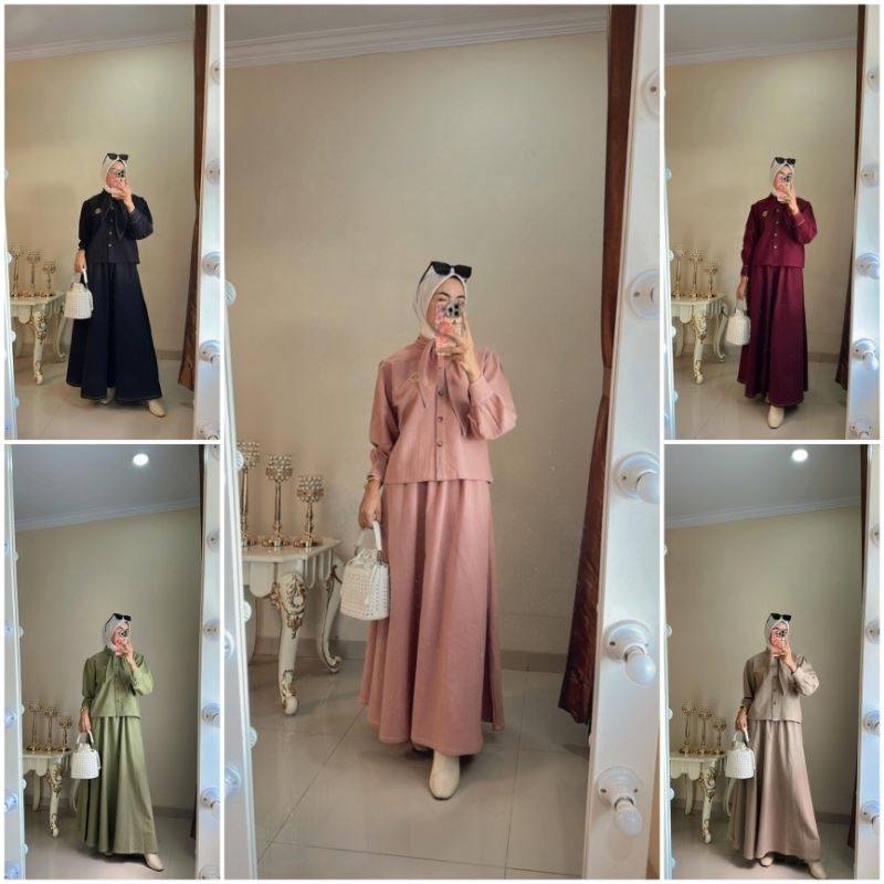 one set rok dress terbaru by keza