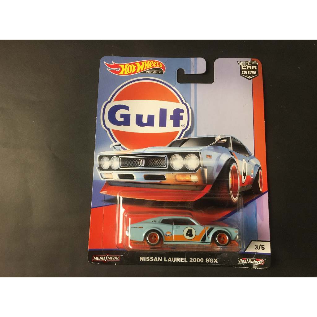 Hot Wheels Real Riders GULF Nissan Laurel 2000 SGX