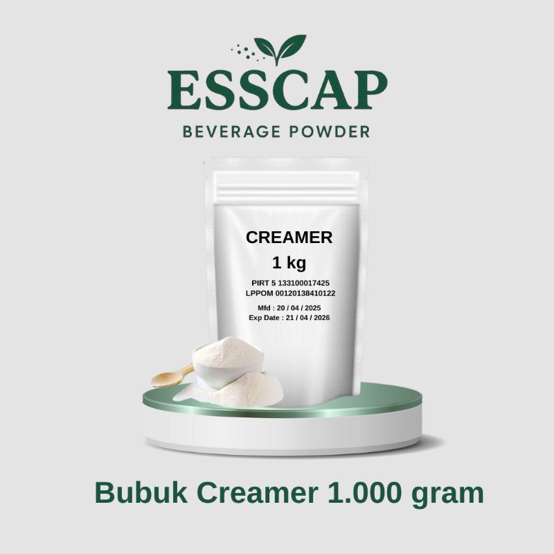 

Bubuk Creamer 1kg / Creamer Bubuk minuman - Krimer Kental & Lembut | Cocok untuk Kopi, Teh, Dalgona