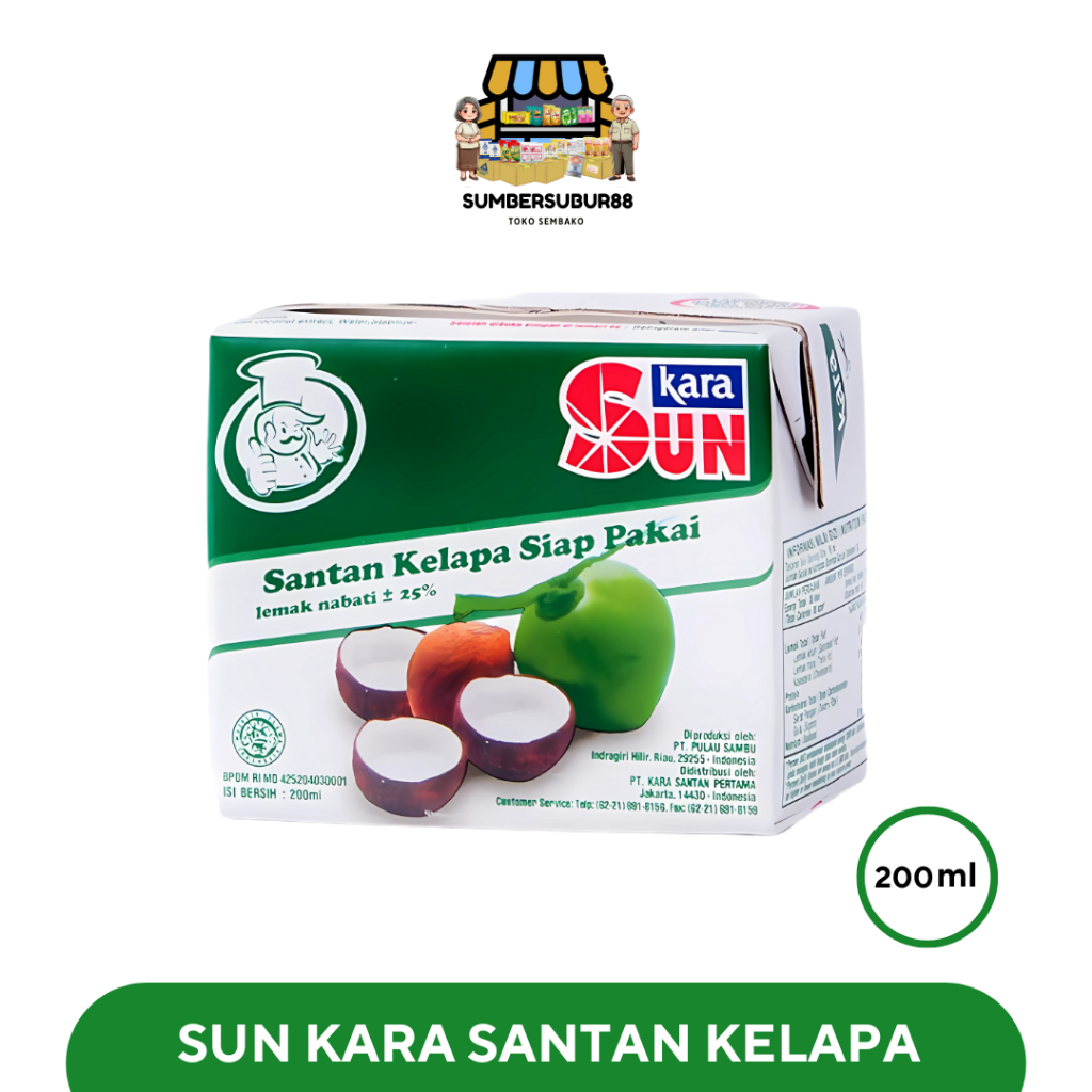 

SUN KARA 200ML Santan Kelapa (Isi 10 Pcs)