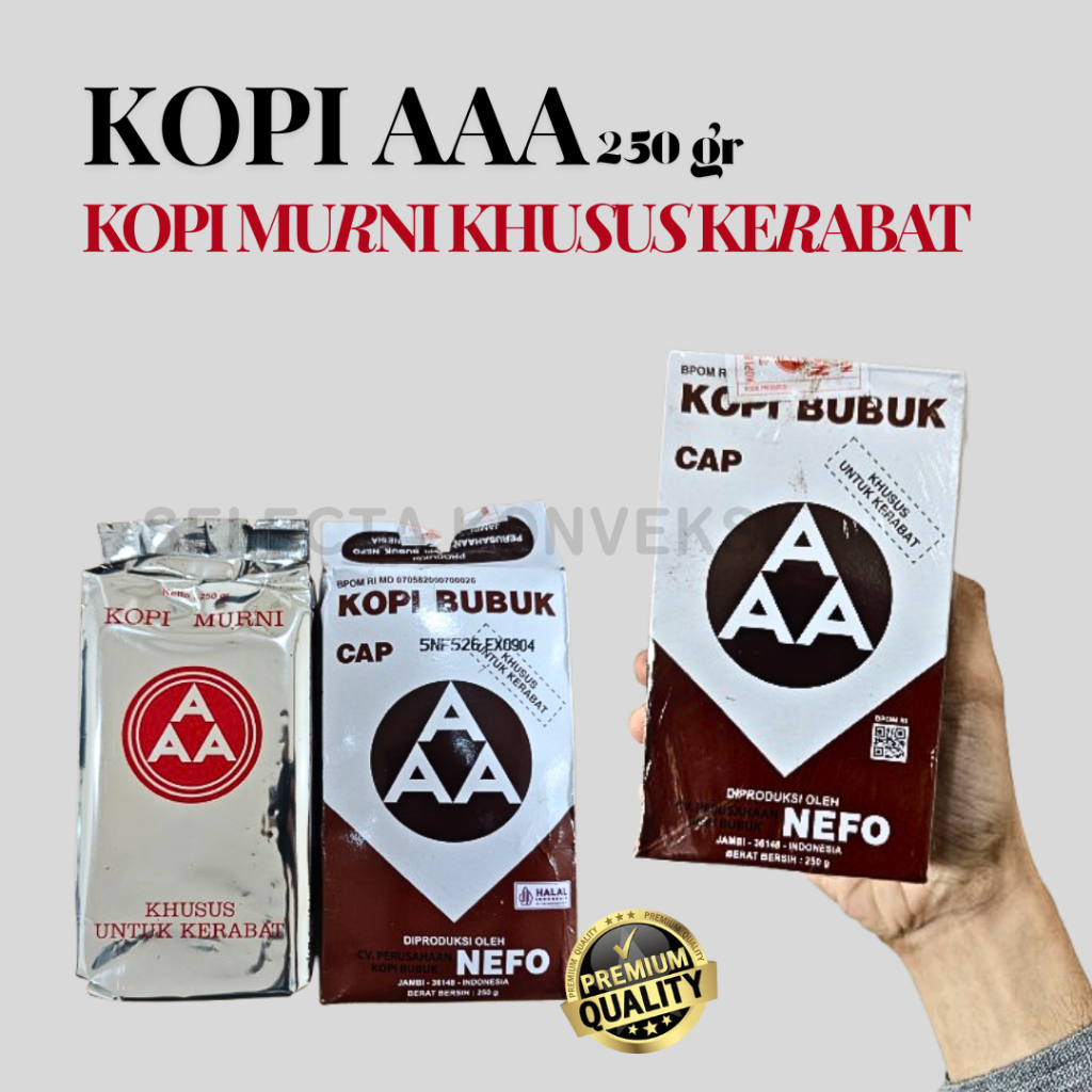 Kopi AAA Kopi Murni Khusus Kerabat - Kemasan Premium 250 gr KHAS JAMBI