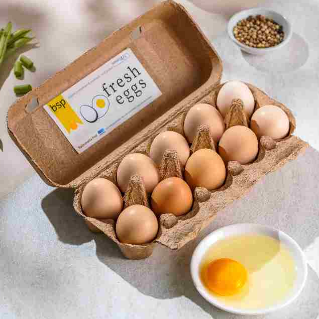 

Telor Ayam Kampung BSP FARM isi 10pcs
