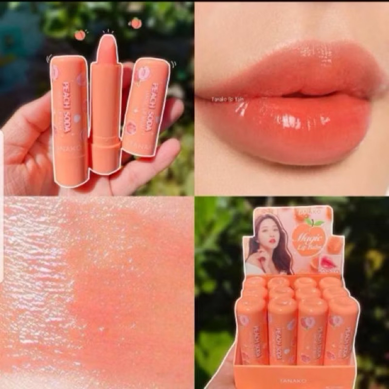 Tanako Lipbalm  Lidah Buaya Sweet Orange Vit C Peach Soda Aloevera 99% Hasaya Avocado Alpukat Pelemb