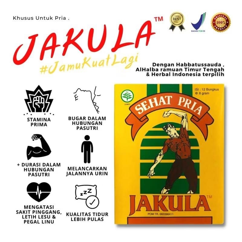 

jakula jamu sehat pria serbuk isi 12 pcs