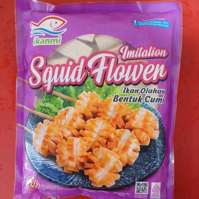 

Ikanmi squid flower 450gr/ikan olahan bentuk cumi
