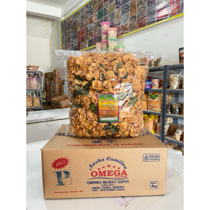

Emping Blinjo Omega Manis / Pedas 1 Ball 4 Kg