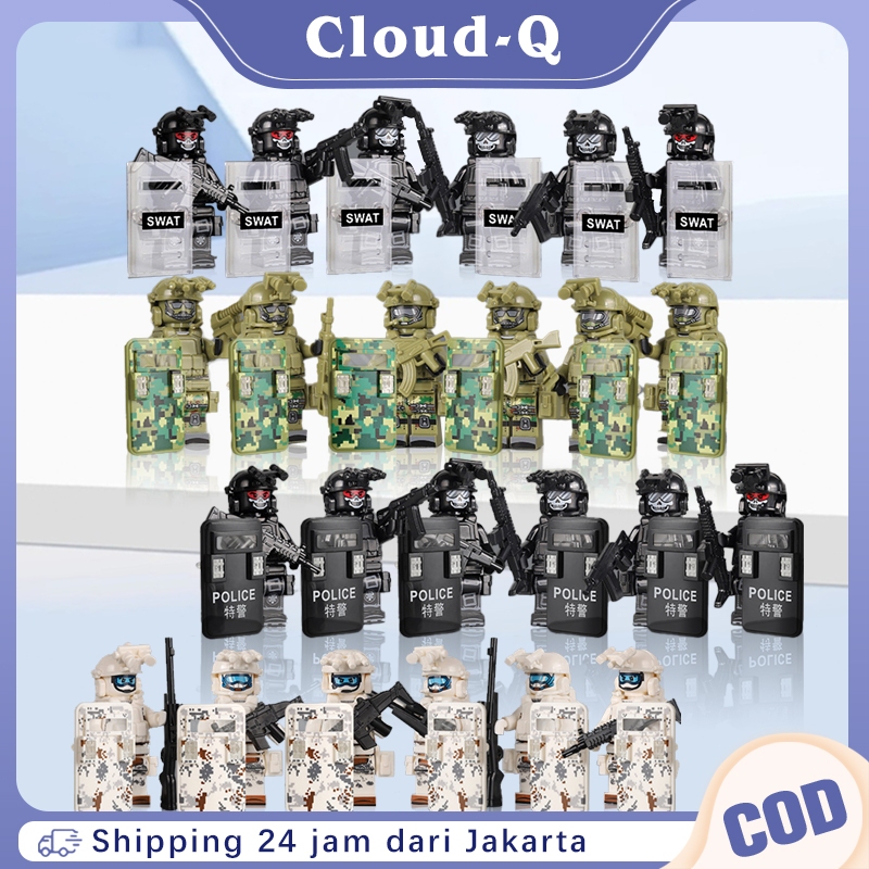 1Set Minifigure Army Rakitan Dukatif / Mainan Tentara Mini / Model Prajurit