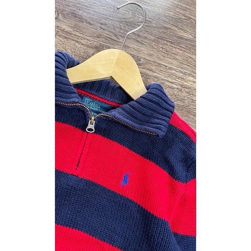 Polo RL anak, halfzip rajut anak brand