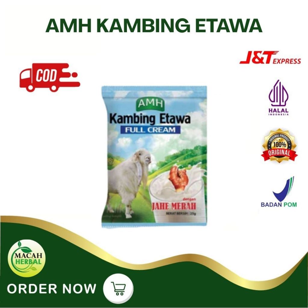 

MACAH HERBAL - Susu Kambing Etawa AMH Jahe 1 PCS