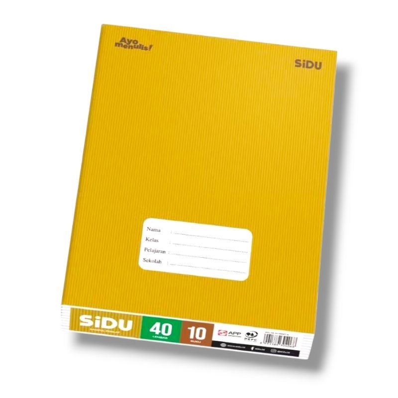

GROSIR 1 Dus Buku Tulis SIDU 40 Lembar (32 Pack) - Cover Sampul Coklat