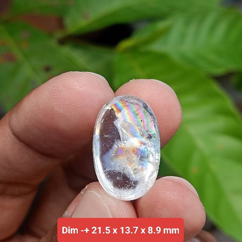 BATU KECUBUNG AIR PELANGI KALIMANTAN ( NATURAL QUARTZ )