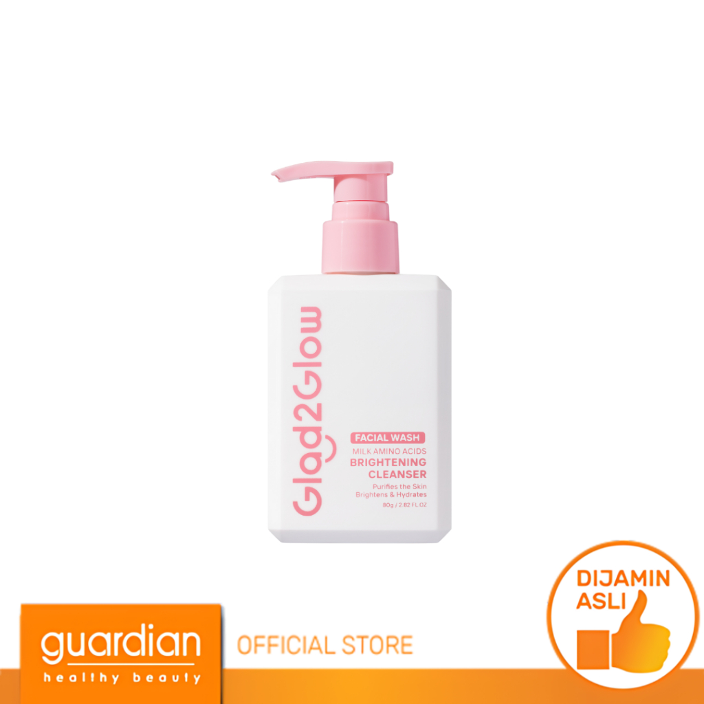 Glad2Glow Milk Amino Acid Gentle Cleanser Face Wash Pembersih Wajah 80Ml