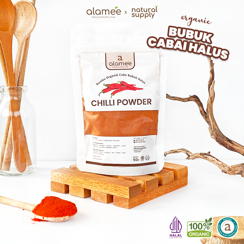 

Bumbu Cabe Cabai Bubuk Kering Halus Pedas Chilli Seasoning Powder Cabai Rempah Murni Asli Dapur 50g
