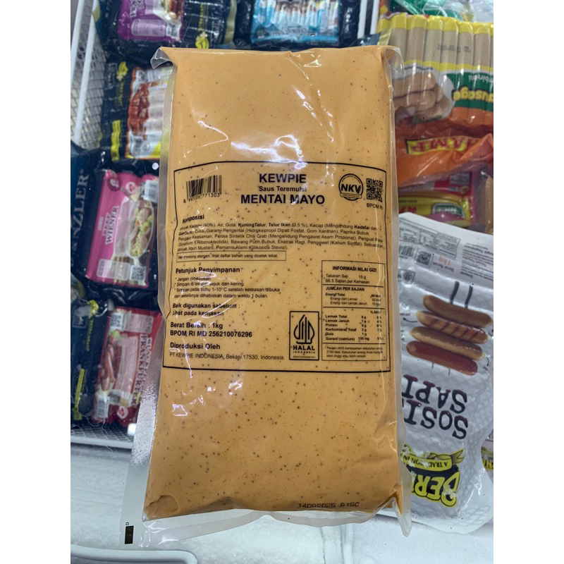 

Kewpie saus mentai 1 kg