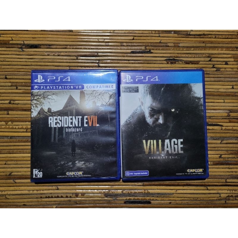 BD Kaset RE 7 Biohazard + RE 8 Village ps4