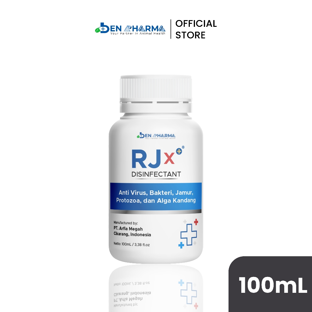 Ben Pharma RJx+ Disinfectant - Disinfektan Kandang Hewan Ternak Sapi Kambing Domba – 100ml
