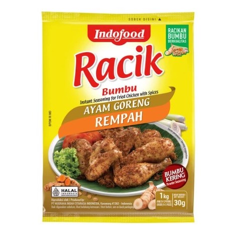 

Indofood Racik Ayam Goreng Rempah 30g – Bumbu Praktis Ayam Goreng Gurih Lezat