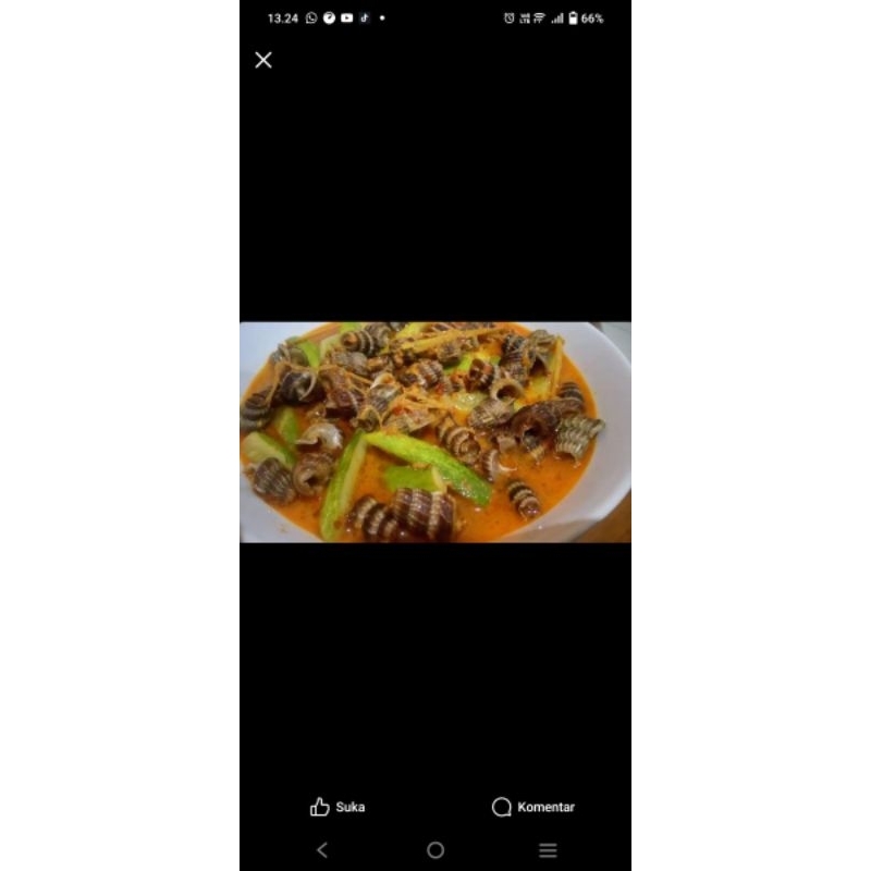 

Gulai keong nenek mix timun masakan kalimantan