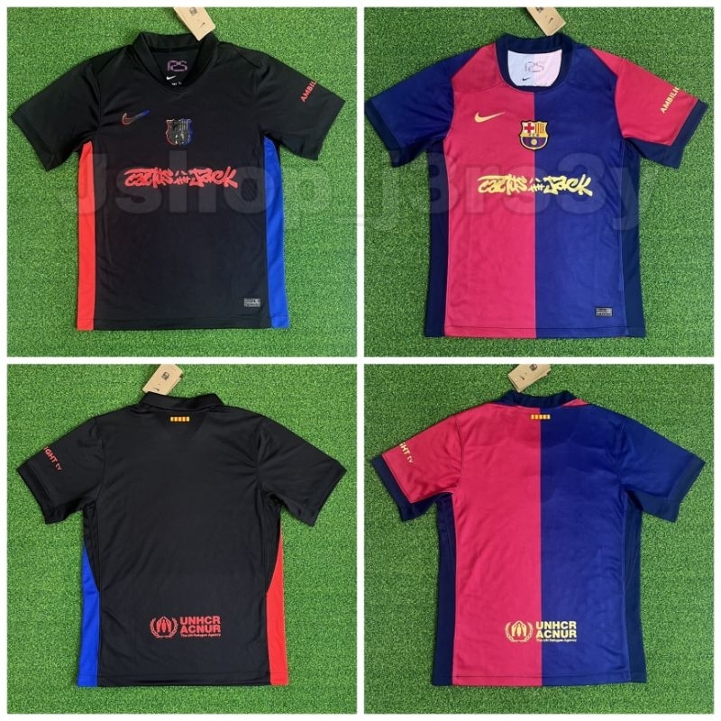 JERSEY BARCELONA HOME TRAVIS SCOTT CACTUS JACK JERSEY BARCELONA AWAY TRAVIS SCOTT CACTUS JACK BAJU
