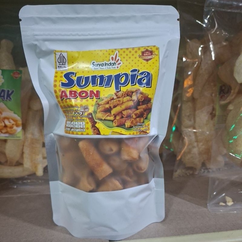 

Sumpia Abon 200gr packing Surya Indah Jombang