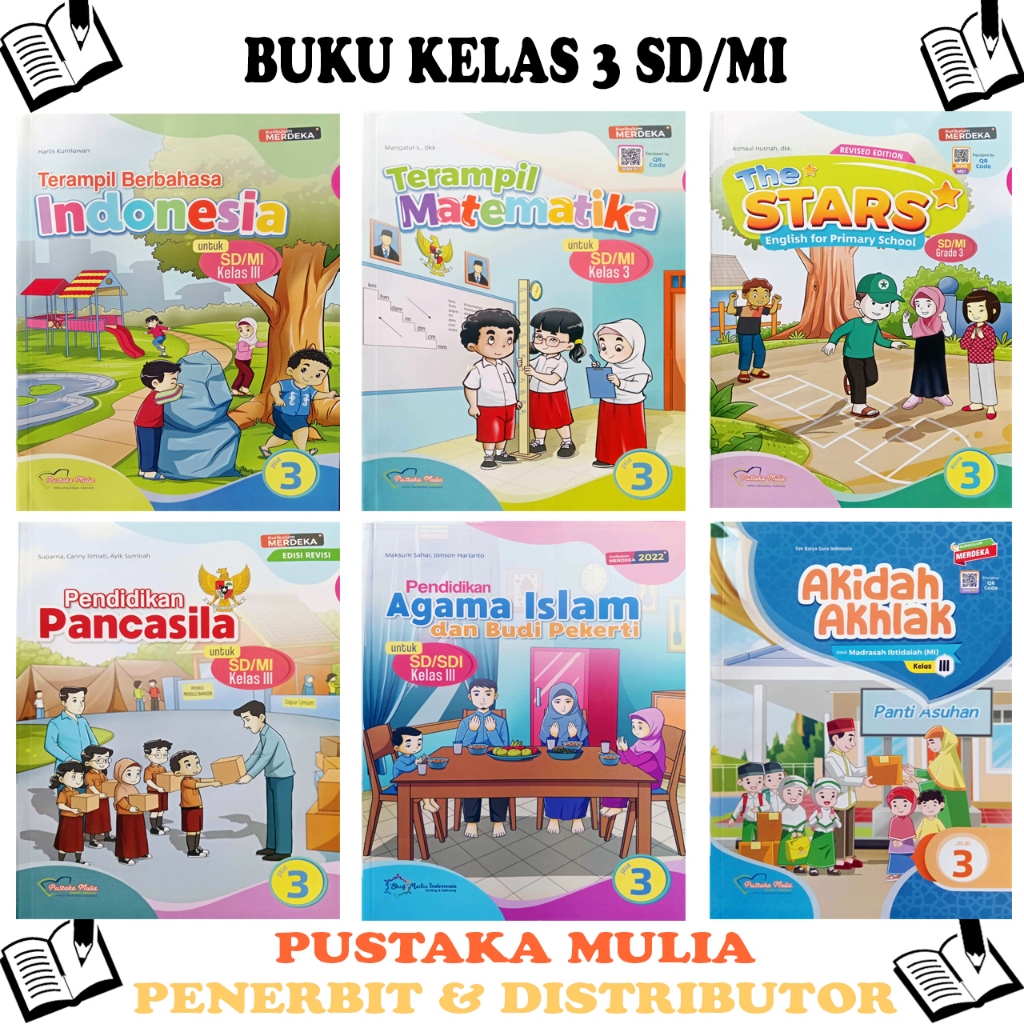 Paket Buku Kelas 3 SD/MI Kurikulum Merdeka - Penerbit Pustaka Mulia