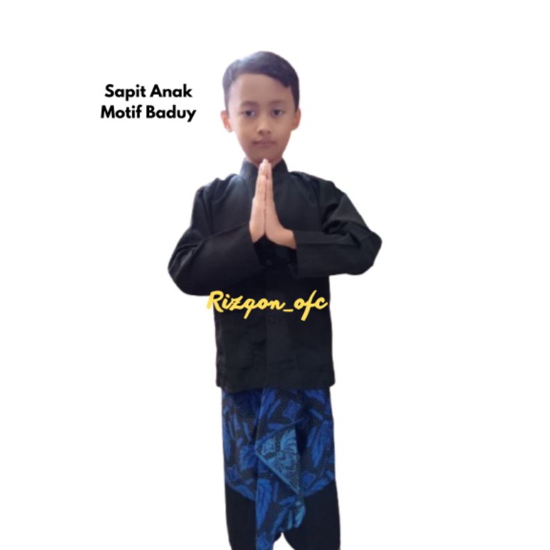 Sapit Urang Instan Sembong Instan Baduy Sapit Anak Badui Sapit Urang Dan Blangkon Sapit Urang Dewasa