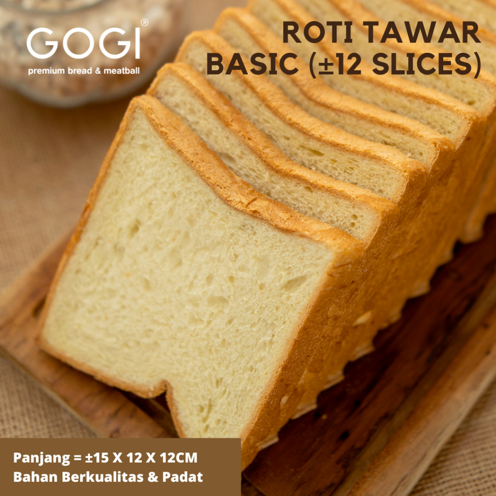 

Roti Tawar Kotak Basic Half Size / Roti Tawar Sandwich Toast Bread Basic Berkualitas / Roti Tawar UMKM / White Toast Bread