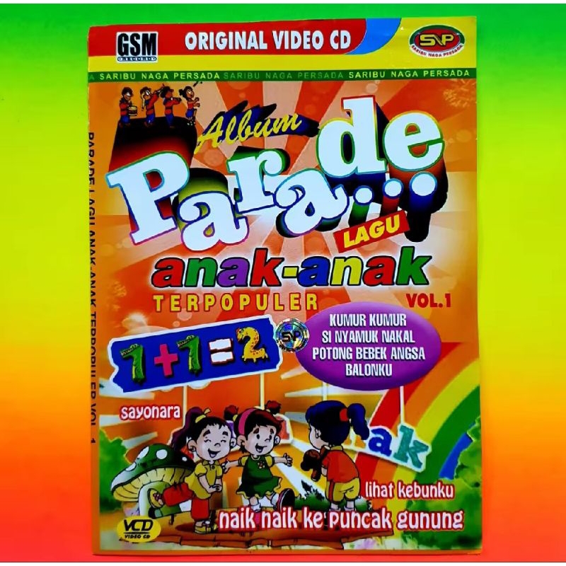 KASET VCD MUSIK LAGU ANAK-ANAK TERPOPULER BISA KARAOKE