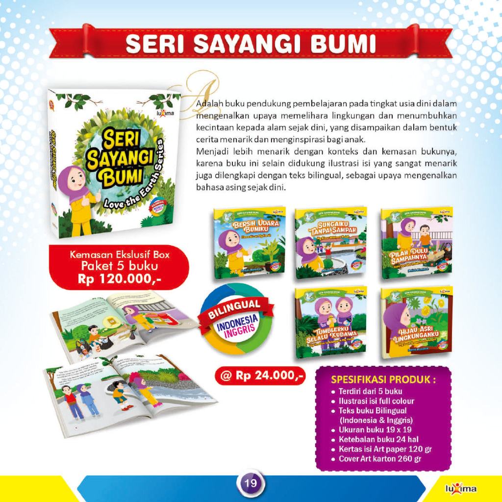 SERI SAYANGI BUMI 5 JILID (Membangun Kesadaran Mencintai Lingkungan)