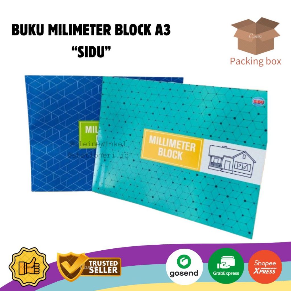 

Buku Milimeter Block SIDU / Milimeter Block A3 & F4 [ 1 PCS ]