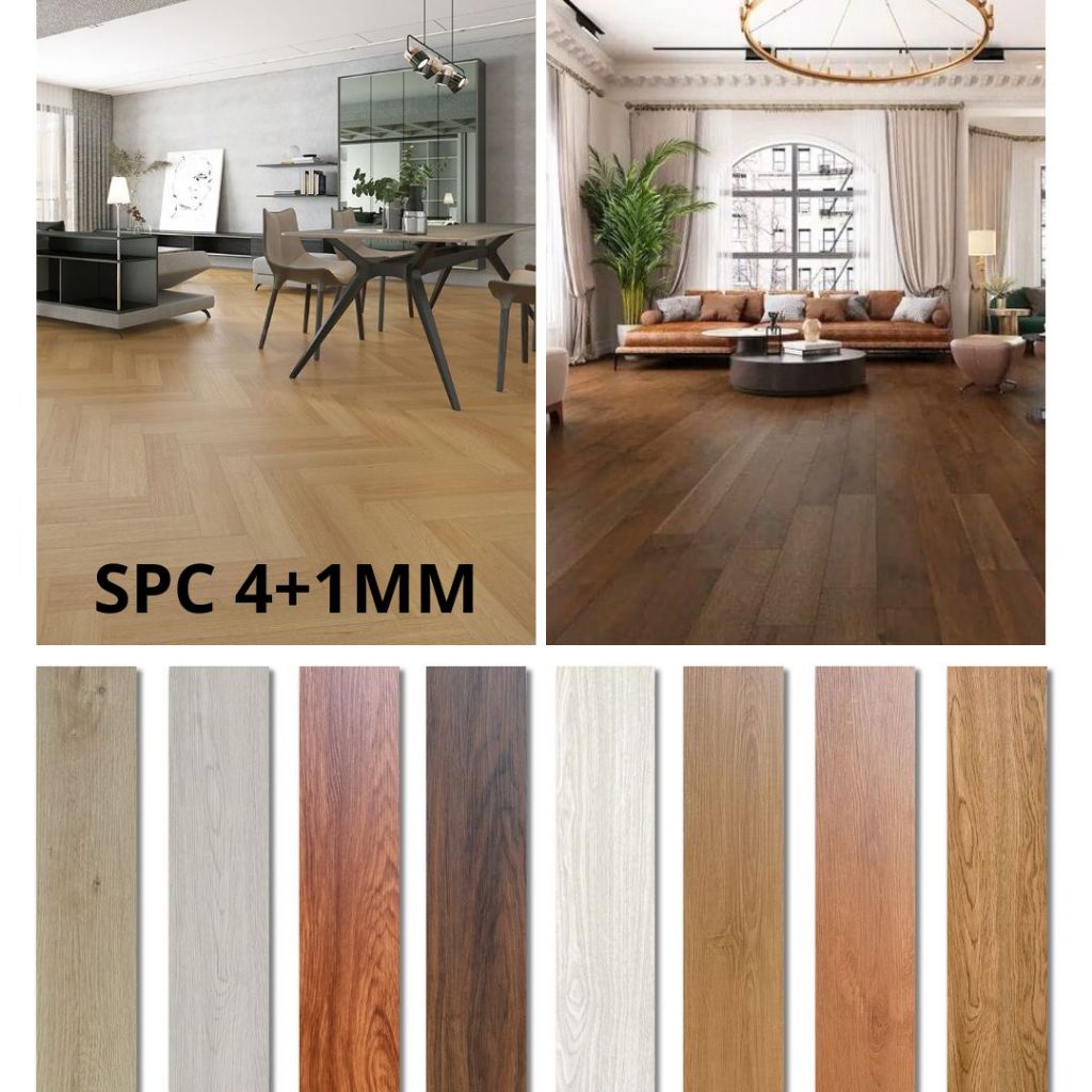 SPC LANTAI, SPC FLOORING, FLOORING KLIK, SPC VINYL FLOORING ANTI AIR, ANTI RAYAP, AWET