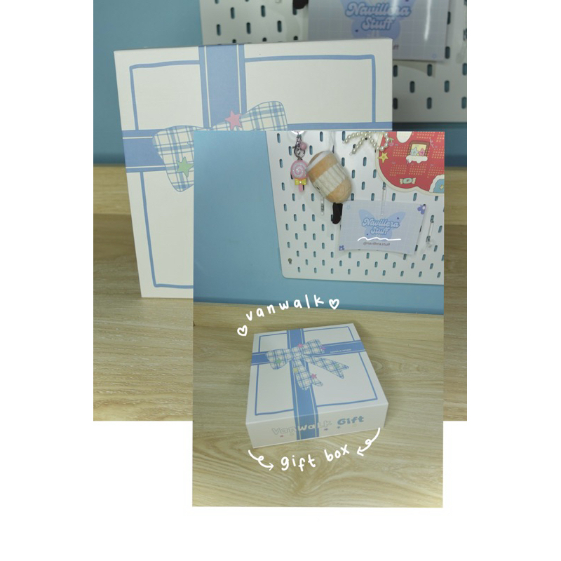 

Vanwalk Gift Box (Sticker,Pen,Notebook,Banner) Barang lucu aksesoris gemes