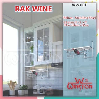 RAK WINE HOLDER STAINLESS STEEL WINSTON WW 001 Bukan Hafele, Bukan Vitco BG