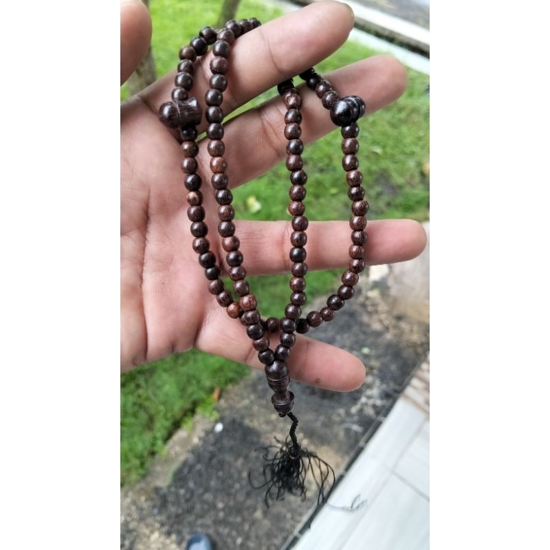 tasbih galih asem kecil size 5 mm tasbih thoriqoh tasbih Sirri tasbih 99 butir souvernir haji dan um