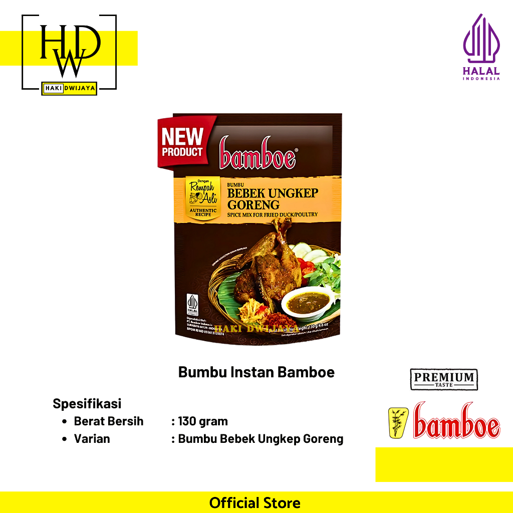 

Bamboe Bumbu Masak Instan Masakan Nusantara - Bumbu Bebek Ungkep