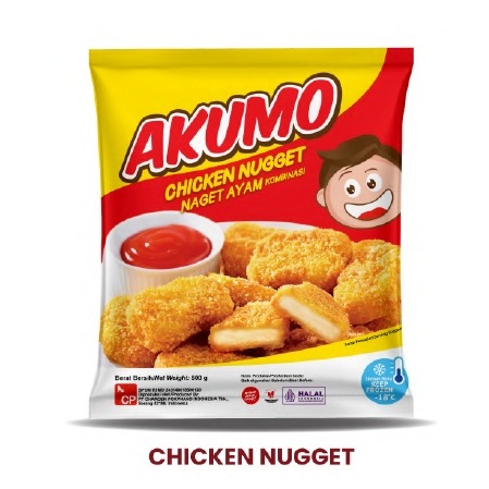 

AKUMO CHICKEN NUGGET 500GR NAGET AYAM HALAL