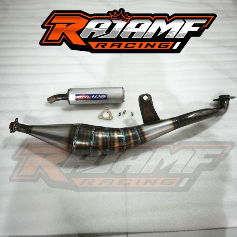Knalpot Yypang Fizr Alfa Sigma Tornado Bravo Satria 2tak Crystal Type samping plat karat