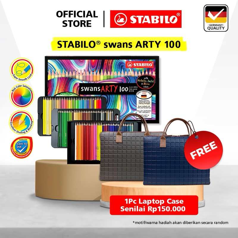 

STABILO swans ARTY Color Pencil 100 / Pensil Warna Lengkap 100 Warna