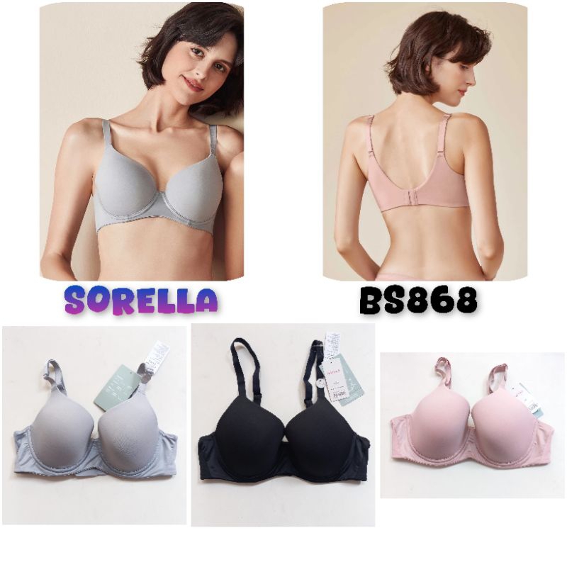 BS868 bra sorella jumbo full cup katun downy soft 34C 34D 36C 38C 38D 40C