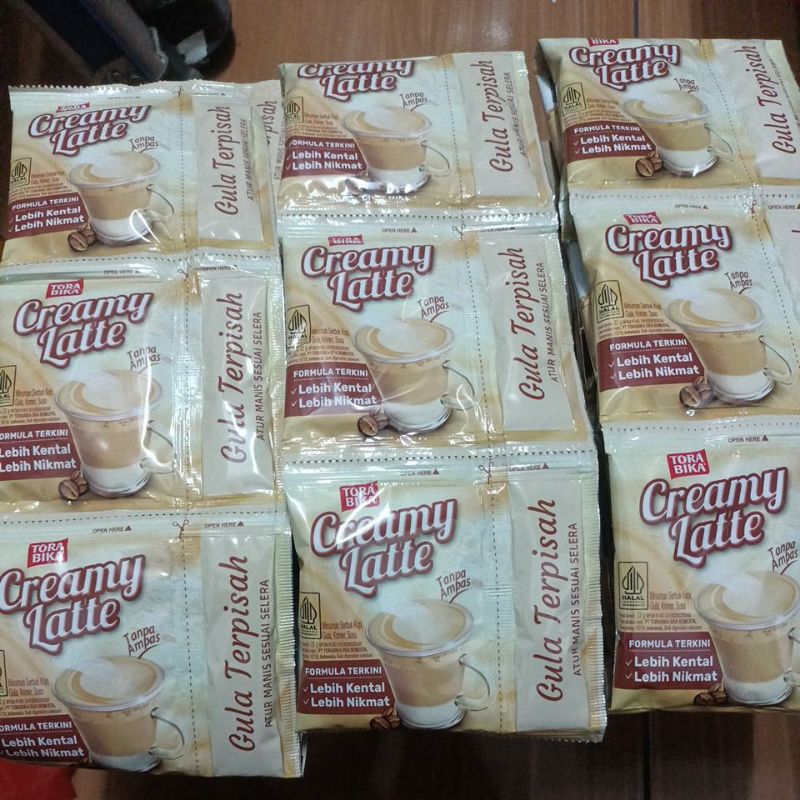 

TORABIKA CREAMY LATTE 1renceng isi 10pcs (22g) sembako