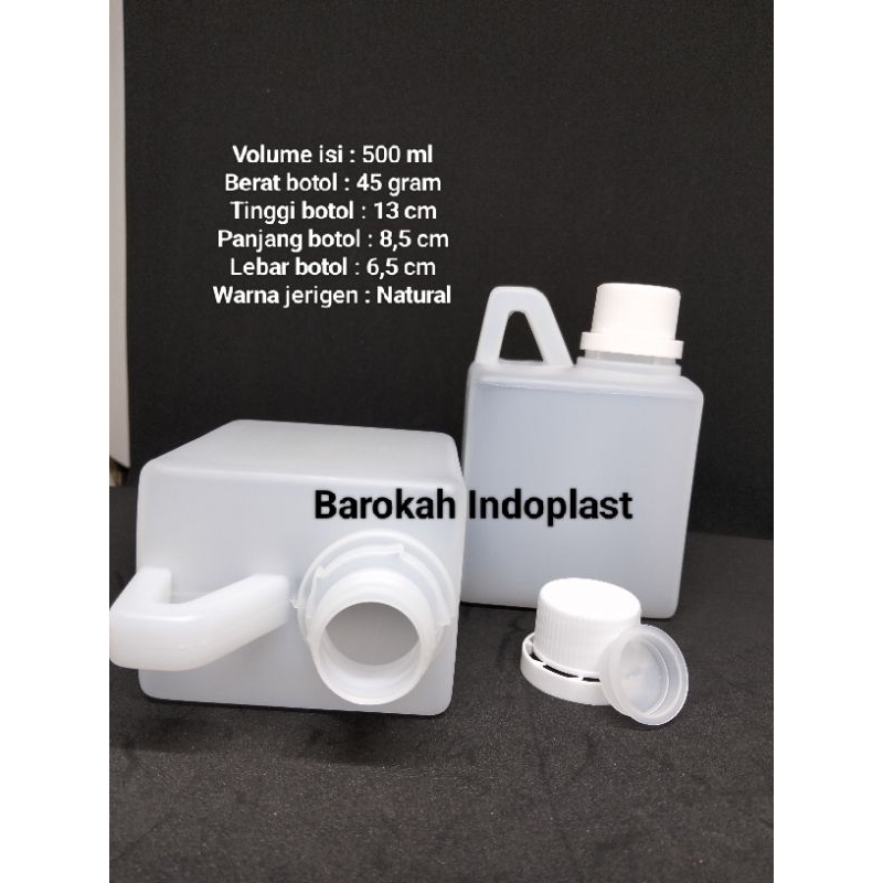 Jerigen 500ml / Jerigen HDPE 500ml / Jerigen Minyak / Jerigen Madu