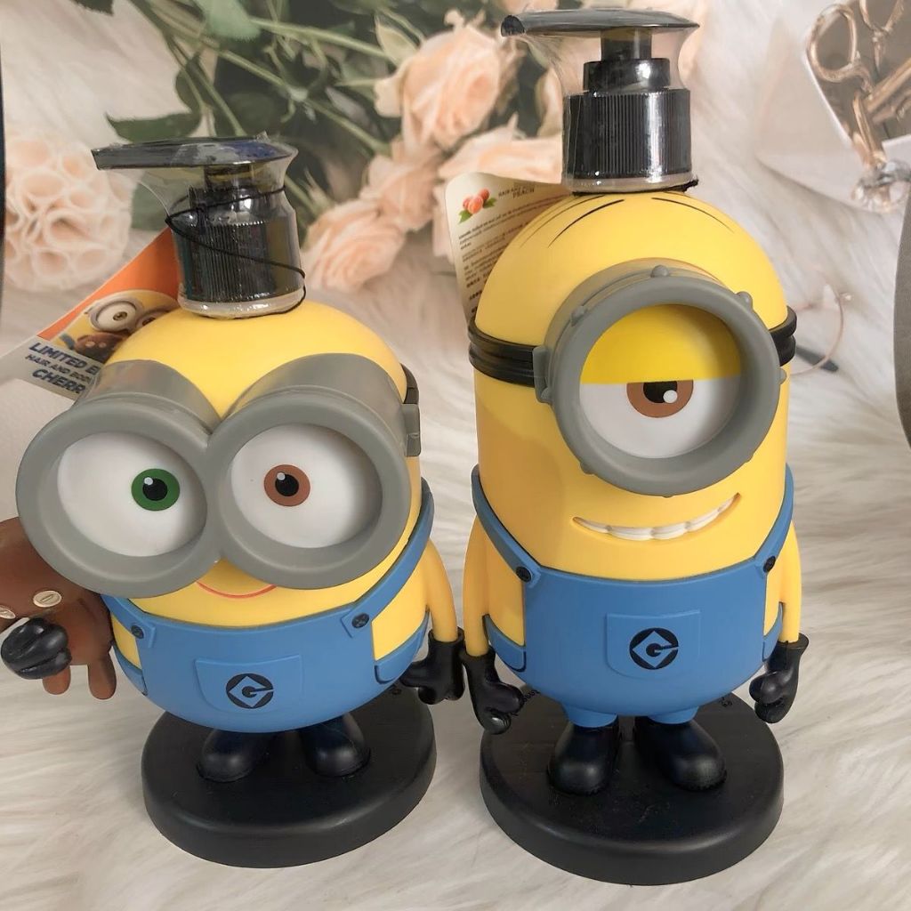 PROMO Botol sabun cair karakter minion botol plastik soap dispenser refill shampoo hand lotion