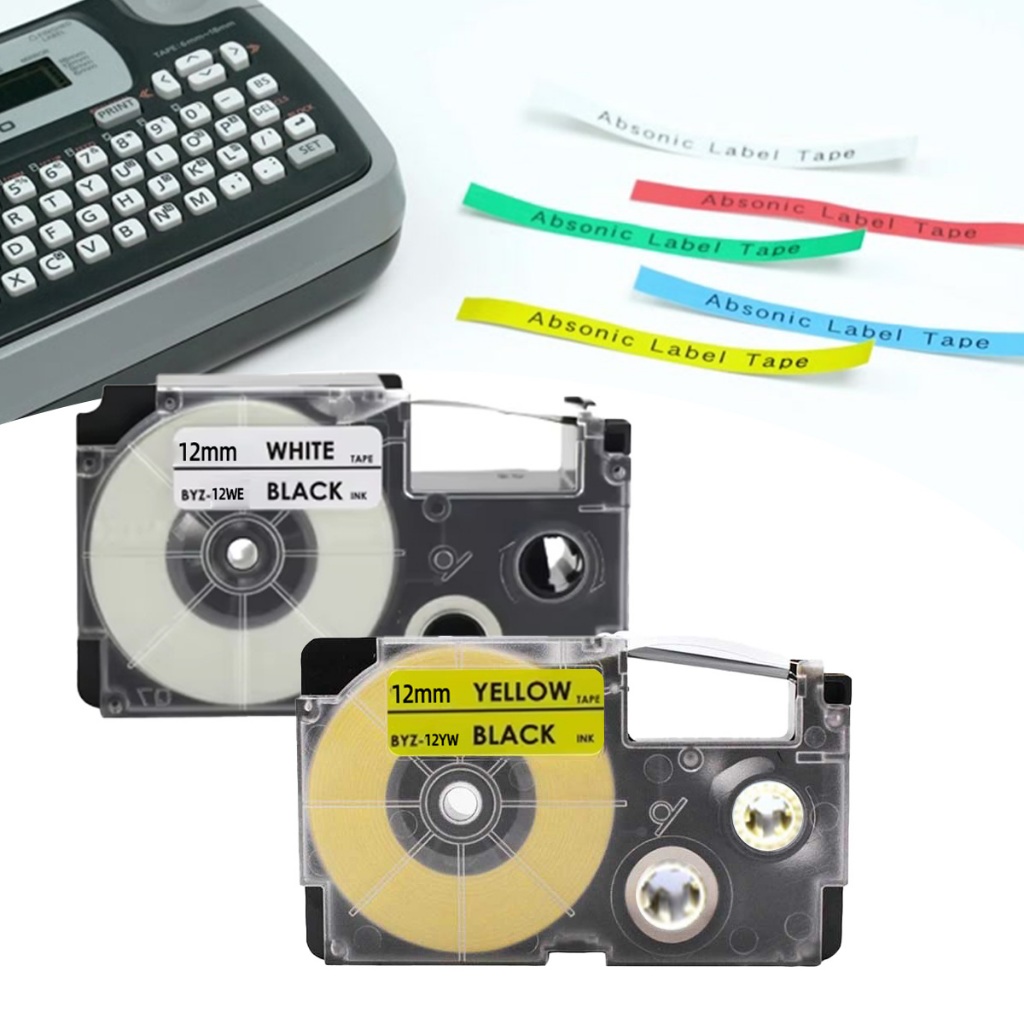 

Label Tape Casio K-LABEL for Casio EZ Label Tape Printer 12mm Putih/Kuning