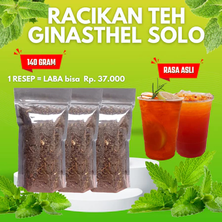 

racikan teh ginasthel solo asli sepet legi kenthel wangi pahit 80 Gram