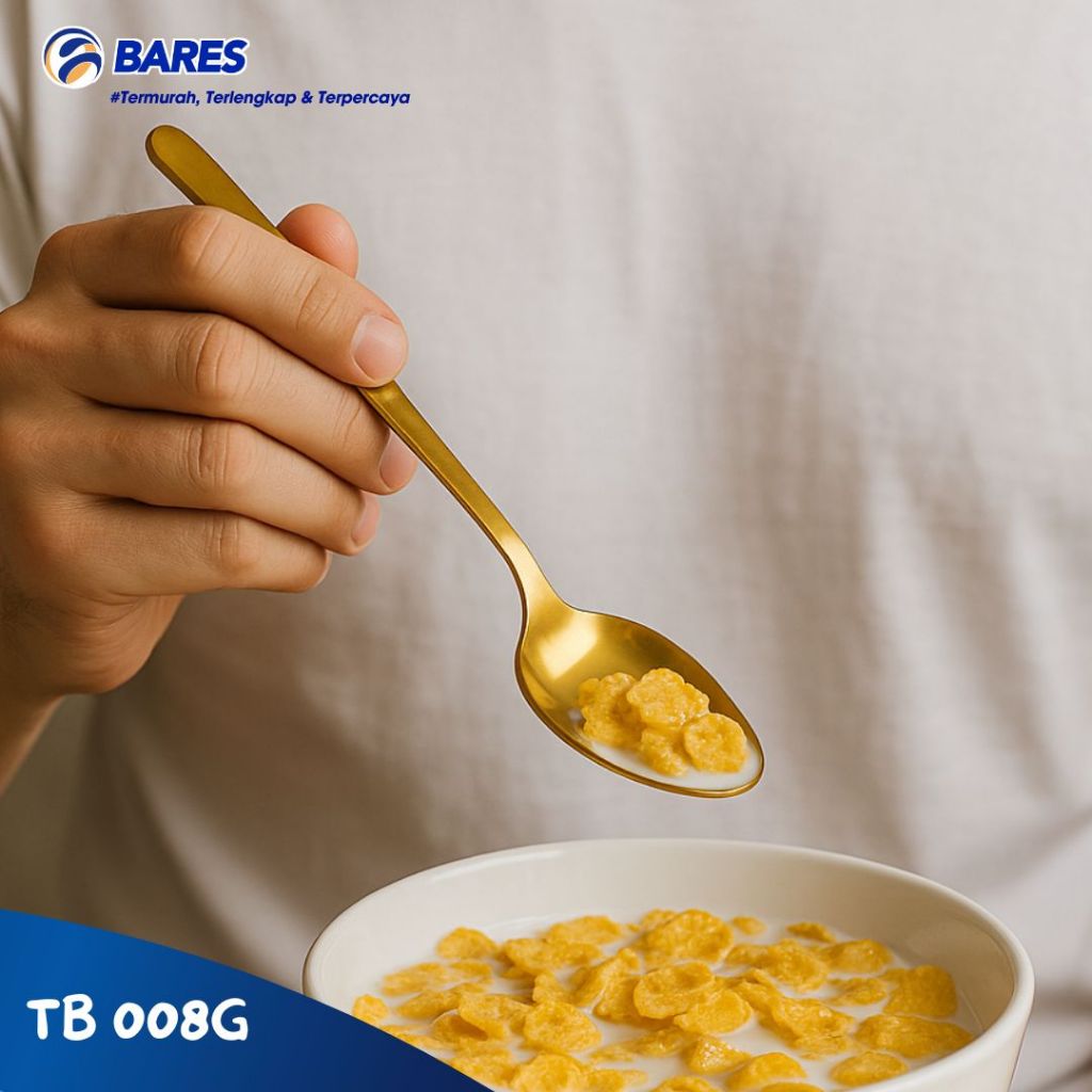 Sendok  Tebal gold TB-008 | Sendok Makan | Sendok Gold Korea