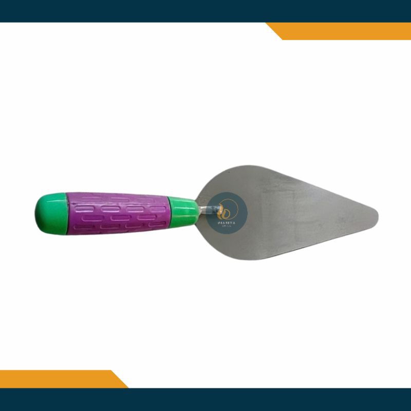 Soligen Sendok Cetok Semen Gagang Fiber 7 Inch Lancip Alat Adukan Acian Semen